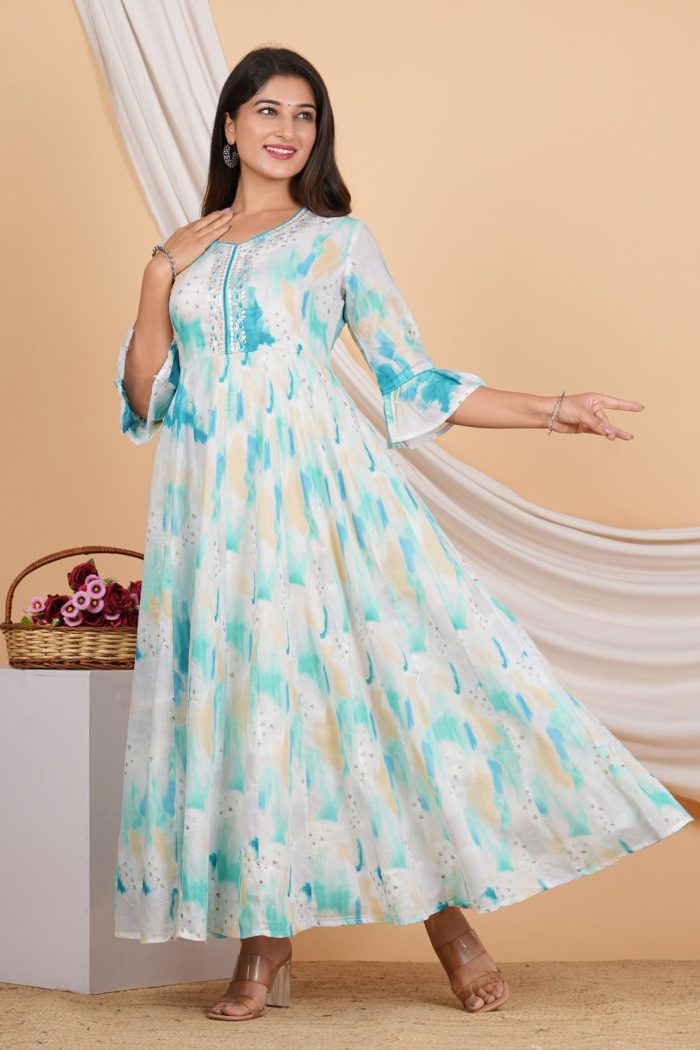 Long Muslin Gown